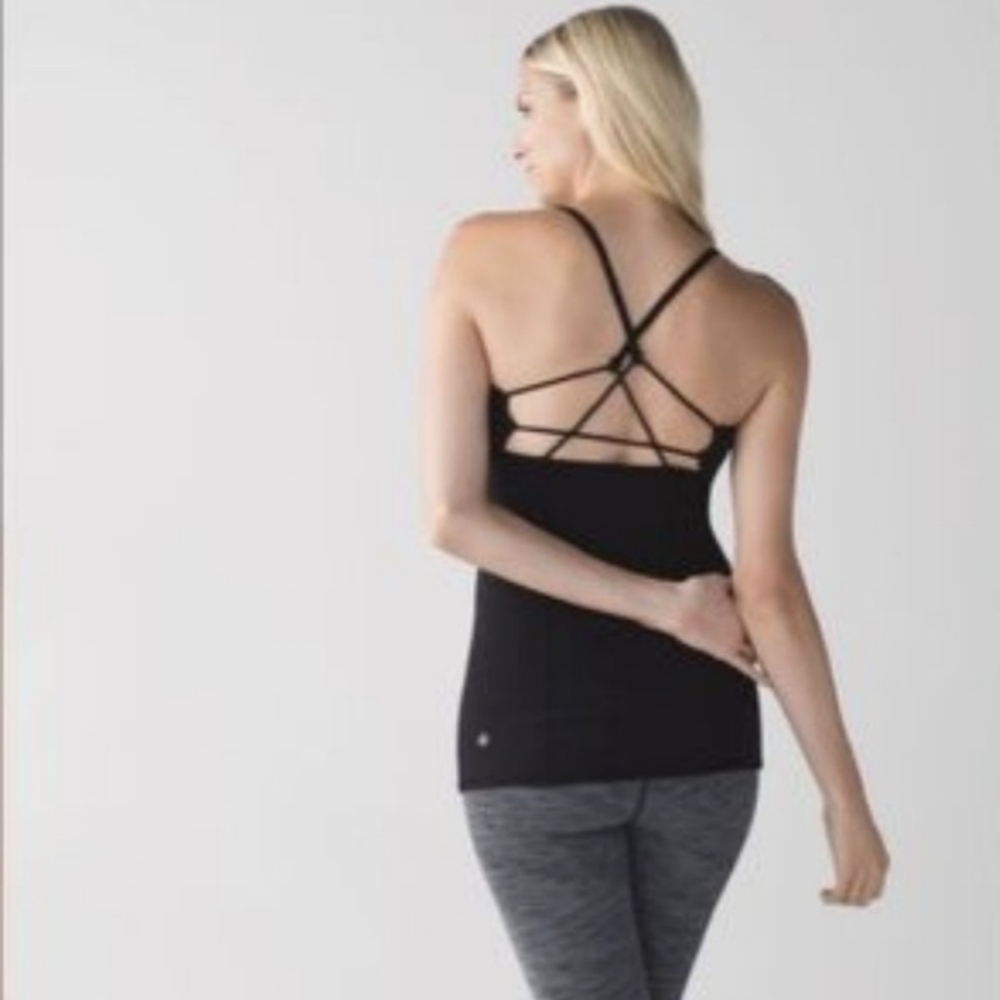 Lululemon | Dancing Warrior Tank Top Size 8 Black